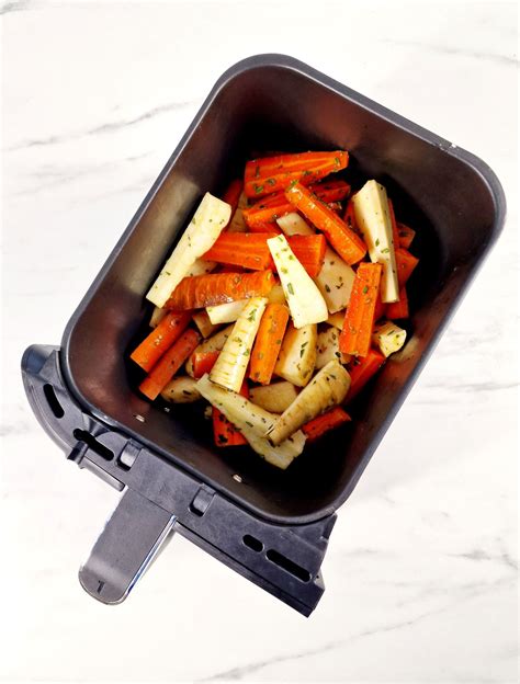 Perfectly Crispy Air Fryer Carrots and Parsnips - Liana's Kitchen