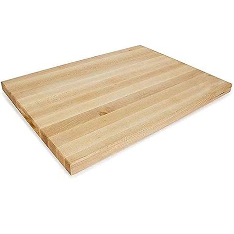 24" x 18" x 1 3/4" Wood Commercial Restaurant Solid Cutting Board ...