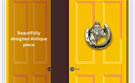 Decora Dora Brass Horse Door Knocker Door Decor Brass Door Knocker with ...