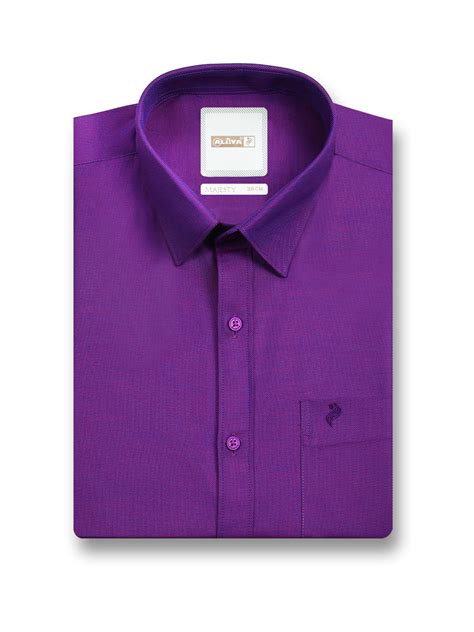 Buy Purple Colour Shirts for Men Online | Premium Cotton – Alaya Cotton