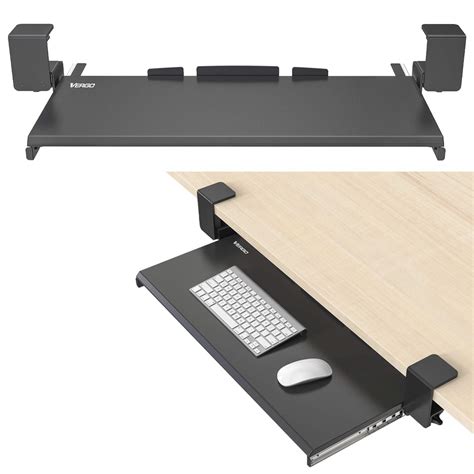 Buy Vergo Keyboard Tray Under Desk Clamp On 27 x 11 Slide Out Drawer ...