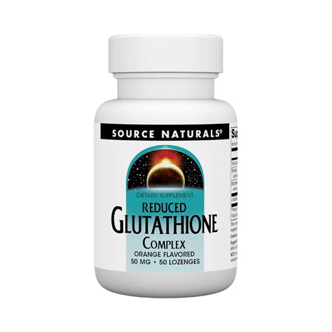 Source Naturals, Glutathione Complex, Reduced, 50 Mg, 50 Orange Lozeng ...