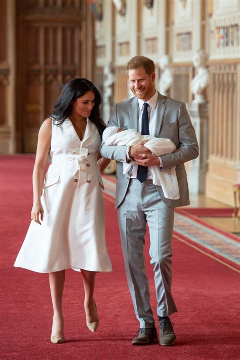 MEGHAN MARKLE and Prince Harry Pose with Their Newborn Son in Windsor ...