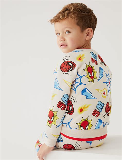 Buy Cotton Rich Spider-Man™ Sweatshirt at Marks & Spencer