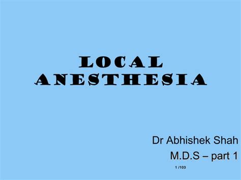 Composition of Local Anesthesia 的图像结果