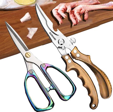 Amazon.com: ZICXON Poultry Shears, Heavy Duty Kitchen Scissors ...