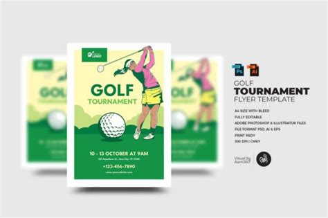 Golf Tournament Flyer Template 的图像结果