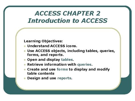 Tutorial for Learning Access 的图像结果