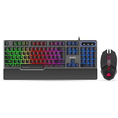 Amazon.in: Buy Ant Esports KM1600 Gaming Keyboard & Mouse Combo, Wired ...