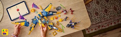 LEGO NINJAGO Ras and Arin’s Super Storm Jet Toy 71833 Building Blocks ...