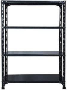 Premier Steel Slotted Angle Rack CRC Sheet 4 Shelves Multipurpose ...