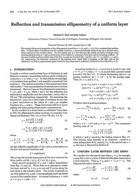 Image result for Ellipsometry Reflection Graph