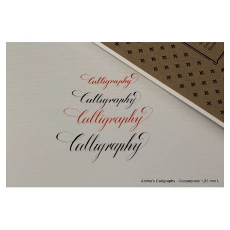 Archie's Calligraphy 120 GSM A4 Paper Pad 1.25 mm Copperplate Landscape