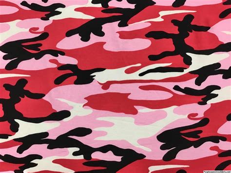 Pink And Black Camouflage