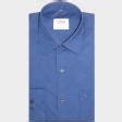 Charaghdin.com - Combination Navy Blue Shirt
