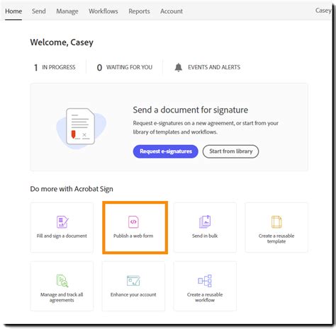 Image result for Adobe Sign Create Web Form