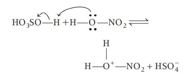 Which one of the following is not present in the nitration mixture?