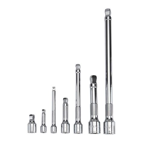 ICON Juego Profesional de Extensiones Articuladas para Dados 1/4, 3/8 y 1/2 Pulg. 7 Piezas 56732