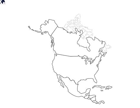 Blank North America Map Printable - Printable Word Searches