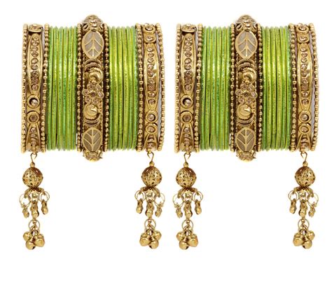 Buy Sanara Traditional Ethnic Gold Tone Metal Base Latkan Sparkle ...