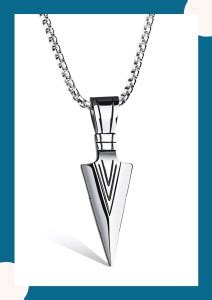 Vivity Arrow Pendant Locket With Neck Chain Silver Alloy Pendant Price ...