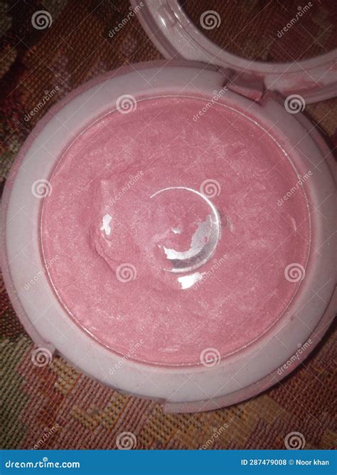 Broken Pink Color Blush on Kit Stock Photo - Image of color, blush ...