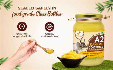 Umanac A2 Kankrej Cow Ghee-500ML | A2 Cow Desi Pure Ghee | Organic ...