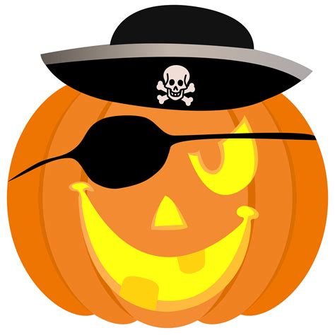 Pumpkin in Pirate Hat Pumpkin Stencil | Free Printable Papercraft Templates