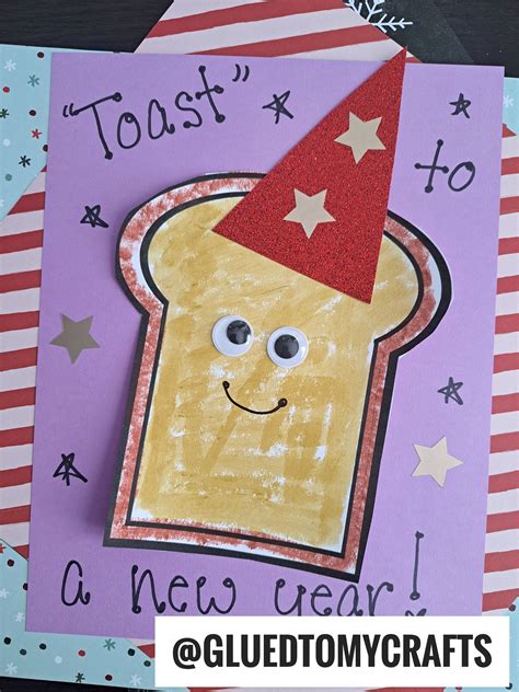 Toast To A New Year – Paper Craft Idea | Preschool art activities ...