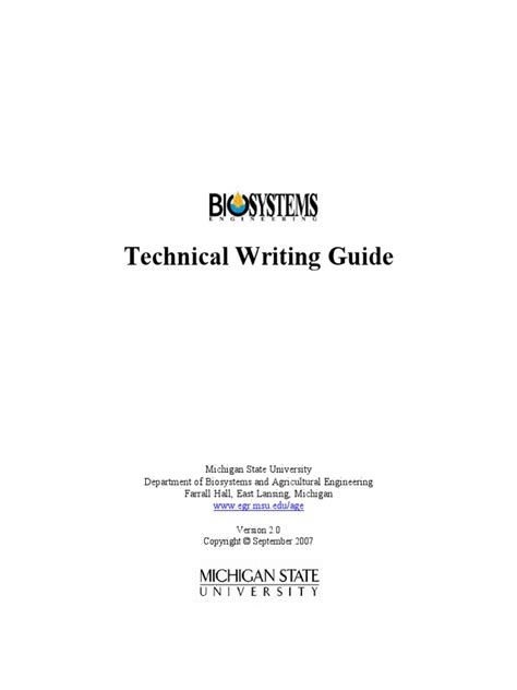 Technical Writing Examples 01 | PDF | Subject (Grammar) | Verb