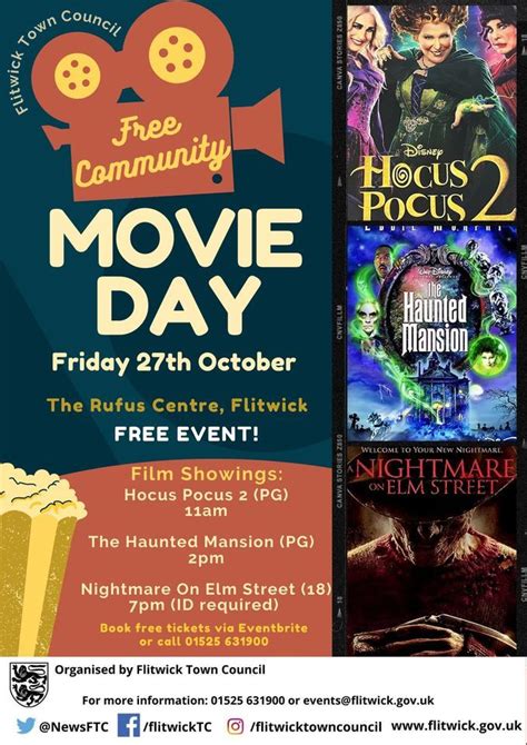FLITWICK FREE COMMUNITY MOVIE DAY - HALLOWEEN SPECIAL!, The Rufus ...