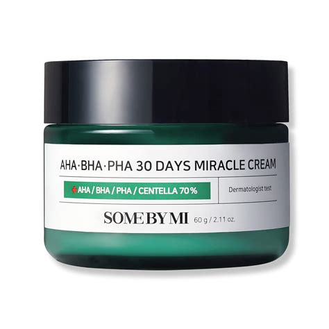 SOME BY MI AHA. BHA. PHA 30 Days Miracle Cream, 60 g, Mild Skin Barrier ...