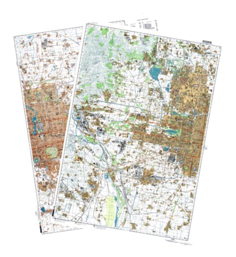 Beijing / Peking (China) 2-Sheet Set - Soviet Military City Plans – Longitude Maps
