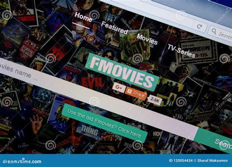 Ryazan, Russia - June 26, 2018: Homepage of Fmovies Website on the ...