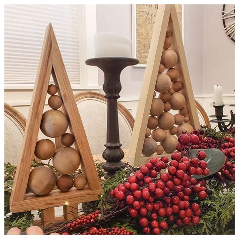 Wood Christmas Tree Table Decorations at Tristan Oflaherty blog
