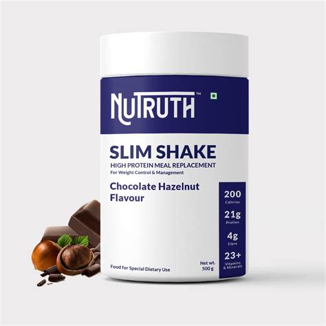 NUTRUTH-High Protein Meal Replacement Chocolate Hazelnut Flavoured Slim ...