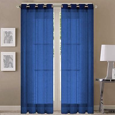 Buy Queenzliving Symphony Sheers Curtain, Long Door 9 feet- Pack of 2 ...