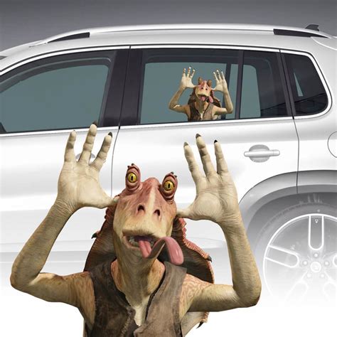 Star Wars Jar Jar Binks Passenger Window Decal