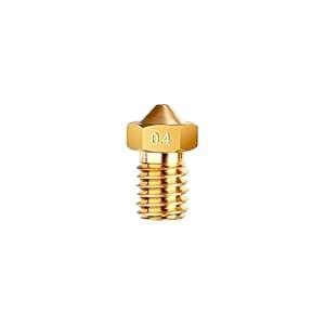 3D Printer Nozzles, M6 0.4mm Brass Nozzle Extruder Print Head Replace ...