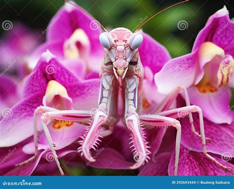 Orchid Mantis Hymenopus Coronatus Royalty-Free Cartoon | CartoonDealer ...