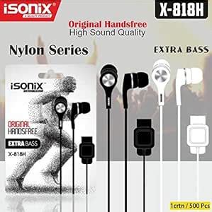 LETEST ISONIX Ear Phone Extra BASS X-818H : Amazon.in: Electronics