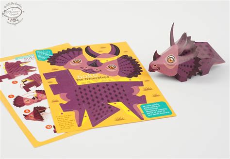 BOX SET of 6 DIY Mini Prehistoric Dinosaurs Paper Craft Kits – Sky Goodies