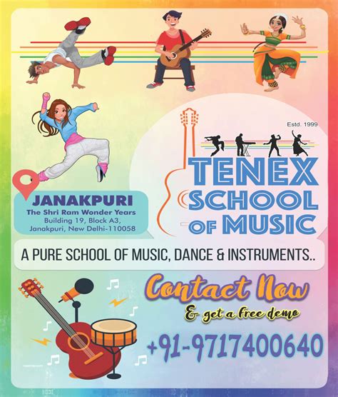 Tenex School Of Music-DANCE & INSTRUMENTS Classes in Dwarka