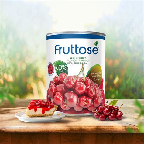 Fruttose Red Cherry Filling & Topping 3.3Kg - DamatiFoods