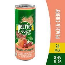 Perrier & Juice Drink, Peach and Cherry Flavor, 8.45 India | Ubuy