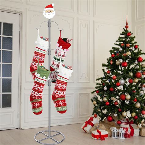 Amazon.com: Therwen Personalized Freestanding Christmas Stocking Holder ...