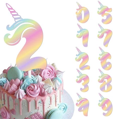 Buy Pink Number 2 Cake Topper Cheer to Antler Theme Party Decor Pick ...