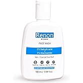 Renon 2% Salicylic acid and 2% Niacinamide Face wash with Neem and Aloe ...