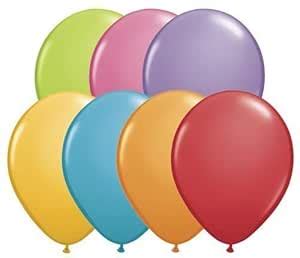 Qualatex 11" Round Balloons, Festive Assortment - Pack of 100 : Amazon ...