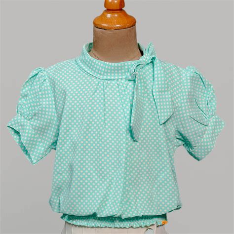 Buy Puffed Sleeves Skirt And Top For Kids – Mumkins